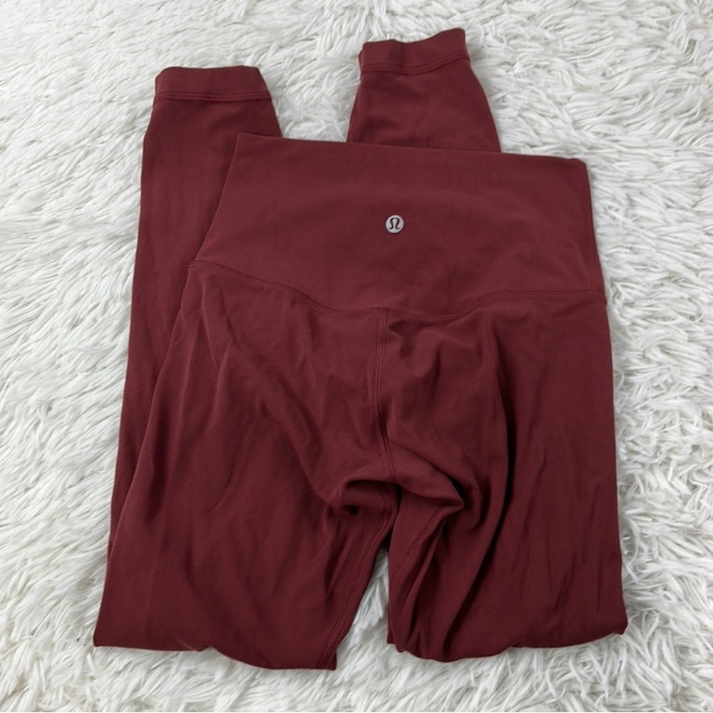 Red Barry’s Lululemon Align Leggings